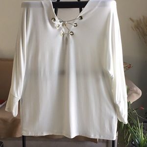 Woman’s Calvin Klein top. It is sz S. It is lightweight and sheer.